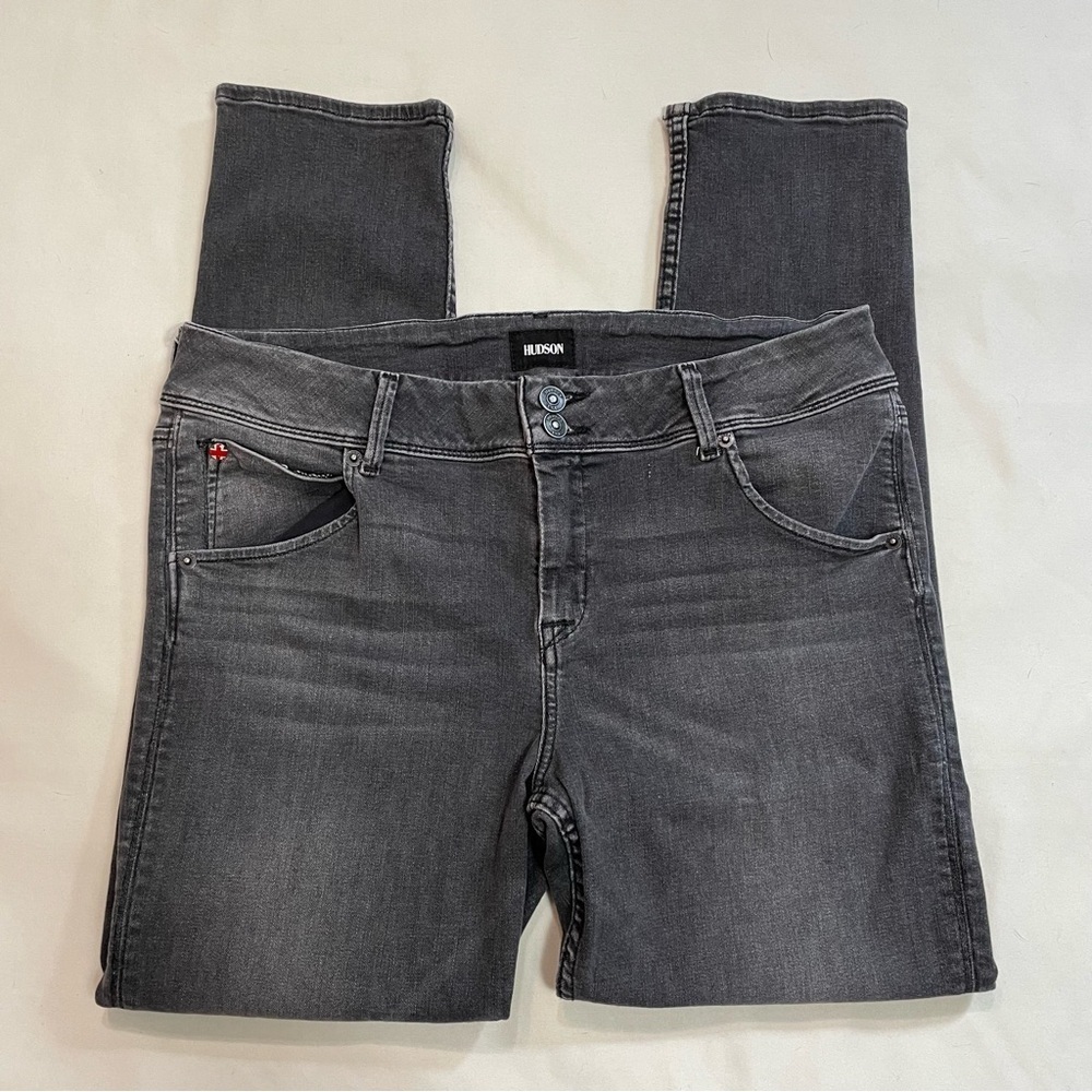New Hudson Collin Mid-Rise Skinny Ankle Grey Jeans Size 32 - Picture 3 of 12